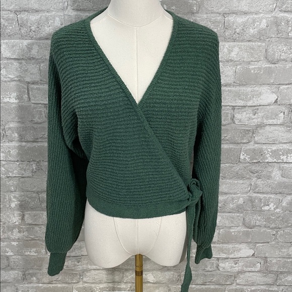 Madewell Pasha Wrap V-Neck Sweater - Picture 2 of 7